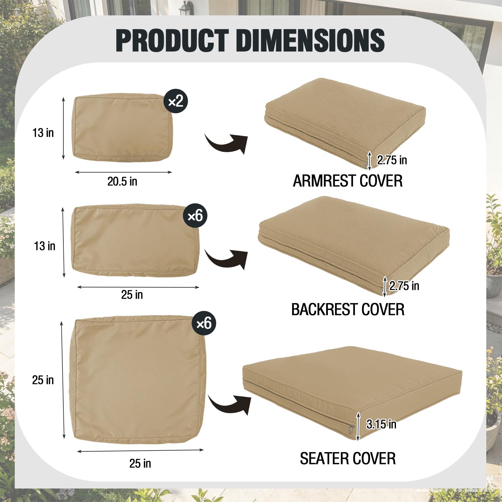 FKSLIFE close-up of seat cover zipper, shows easy removal and secure fit