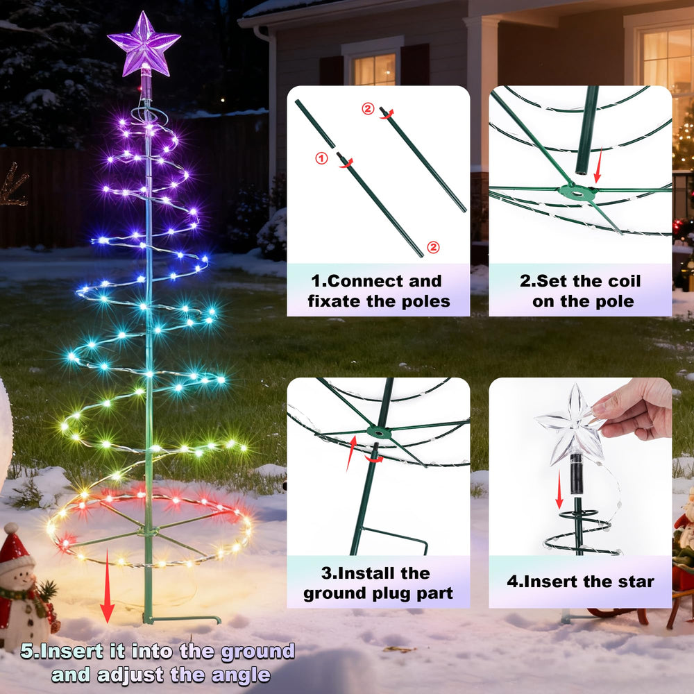 Flacchi music sync lights dancing to sound for animated holiday displays