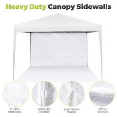 FLAGLY sidewall in use at outdoor market sheltering vendor booth