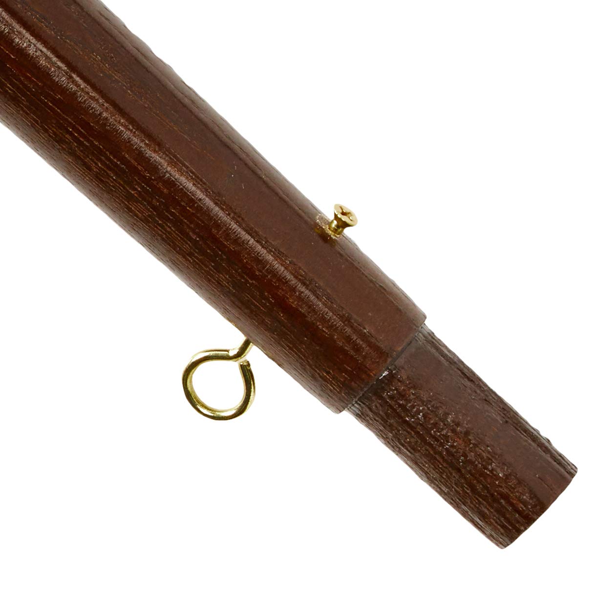 Flags connections solid brass screw joint close-up highlighting secure connection and precise fit benefit
