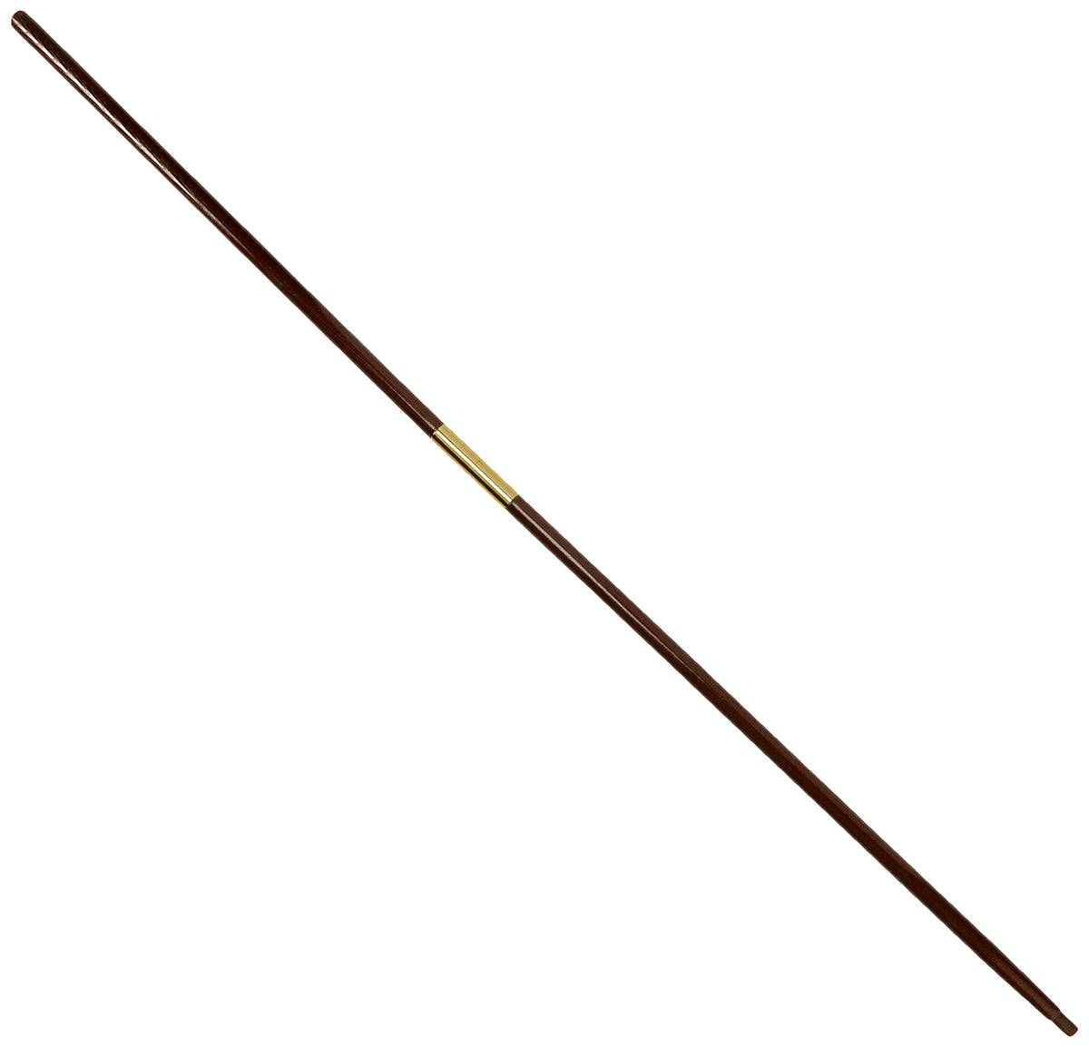Flags connections oak flagpole front view showing polished finish and classic styling for elegant displays