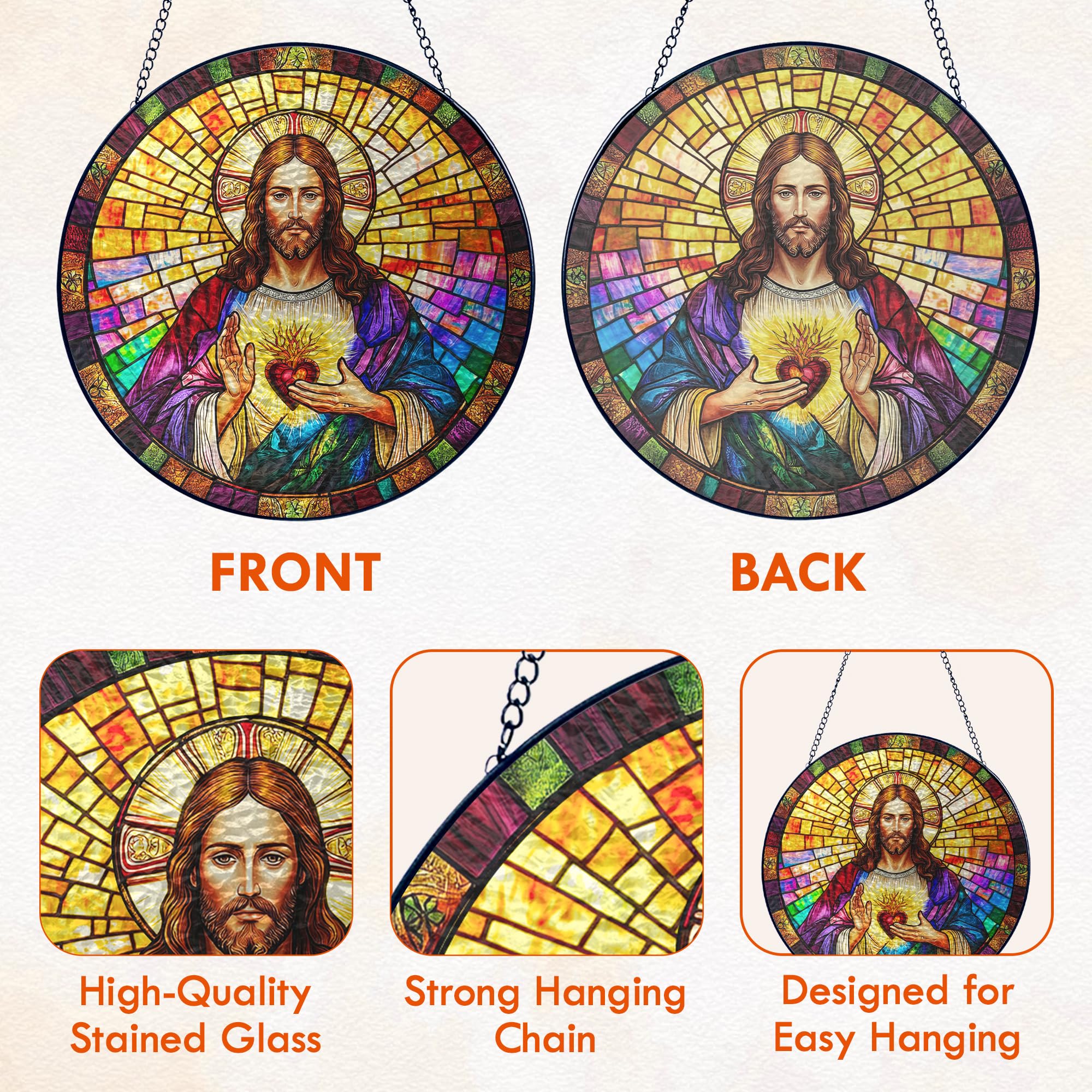 FLAGWIX suncatcher shown in hand for scale, easy-to-hang and compact gift