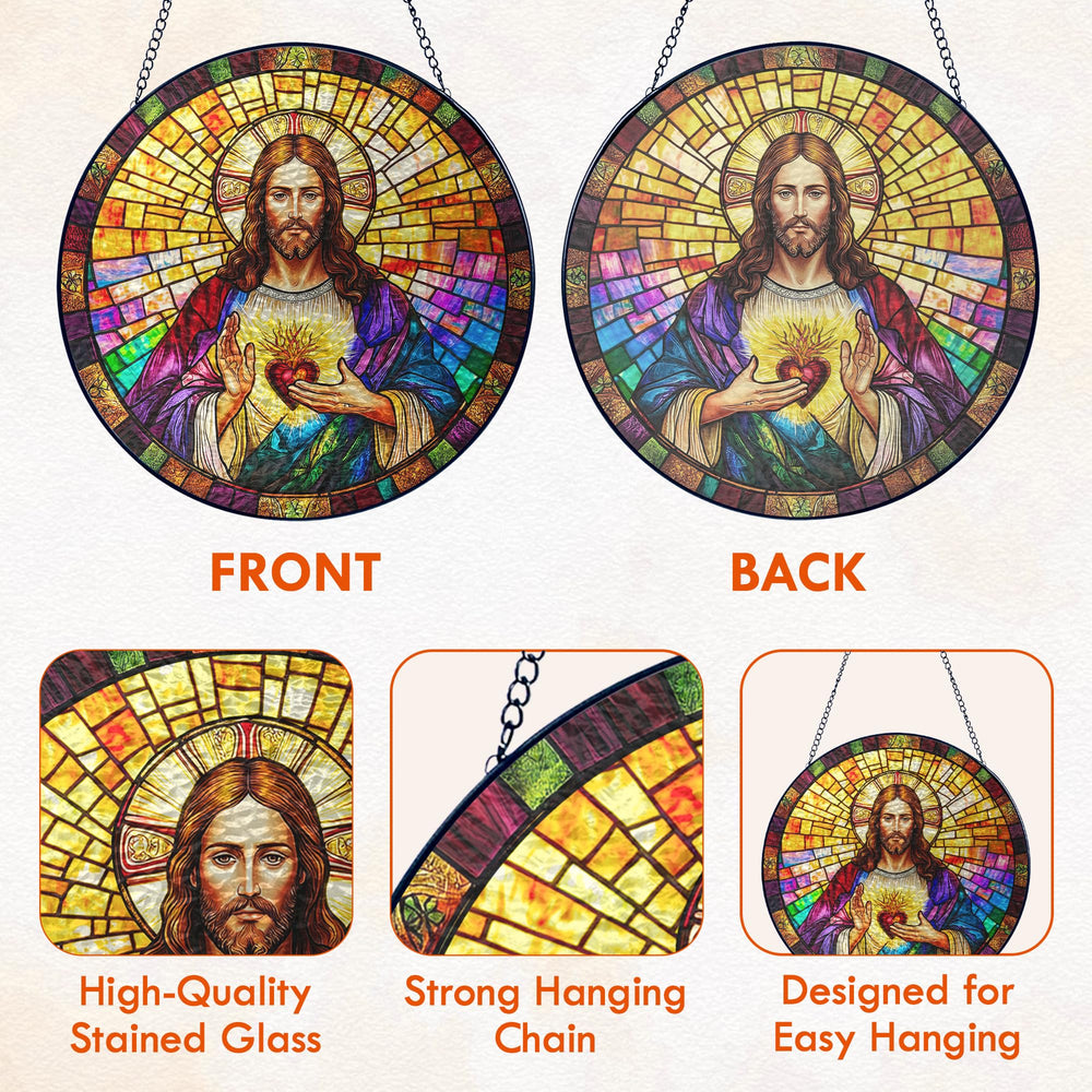 FLAGWIX suncatcher shown in hand for scale, easy-to-hang and compact gift