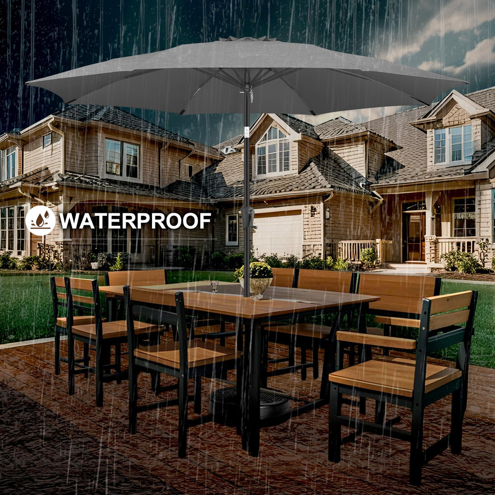 FLAME&SHADE umbrella covered with protective cover to keep it clean and dry