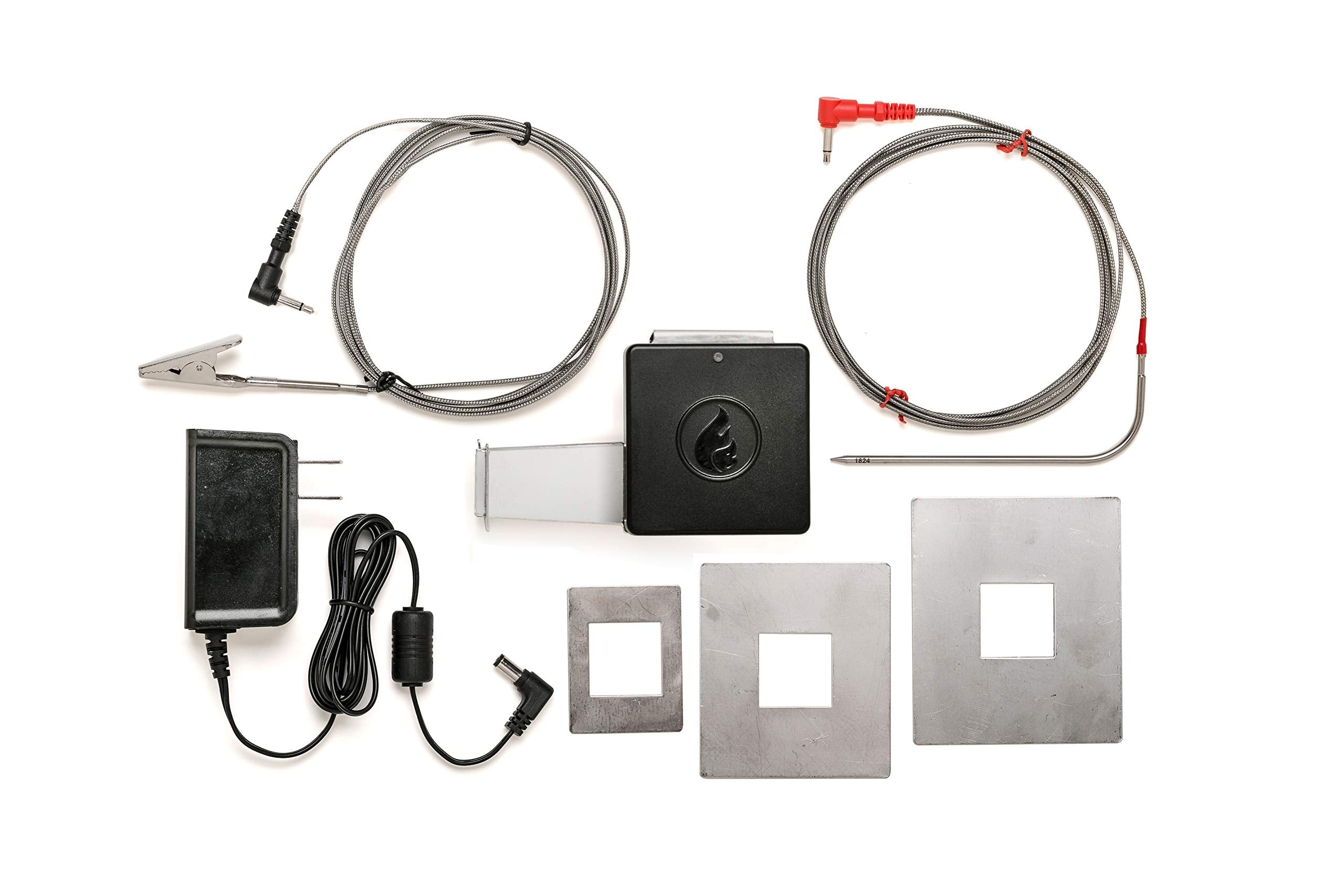 Flame Boss packaging with included probes and mounting hardware for quick start benefit