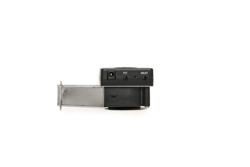 Flame Boss unit beside ruler showing compact size and easy installation benefit