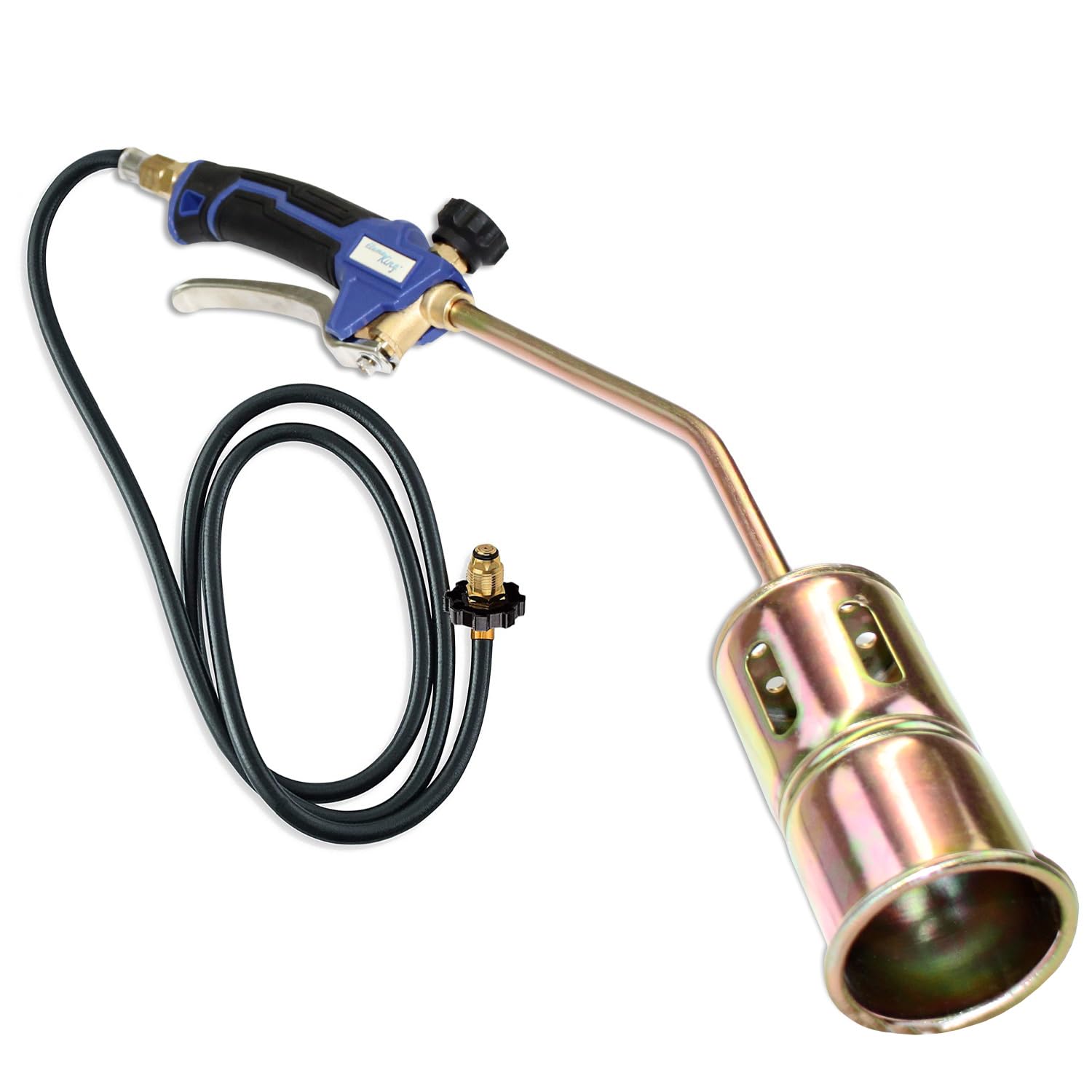 Flame King front view of assembled torch kit showing ready-to-use benefit
