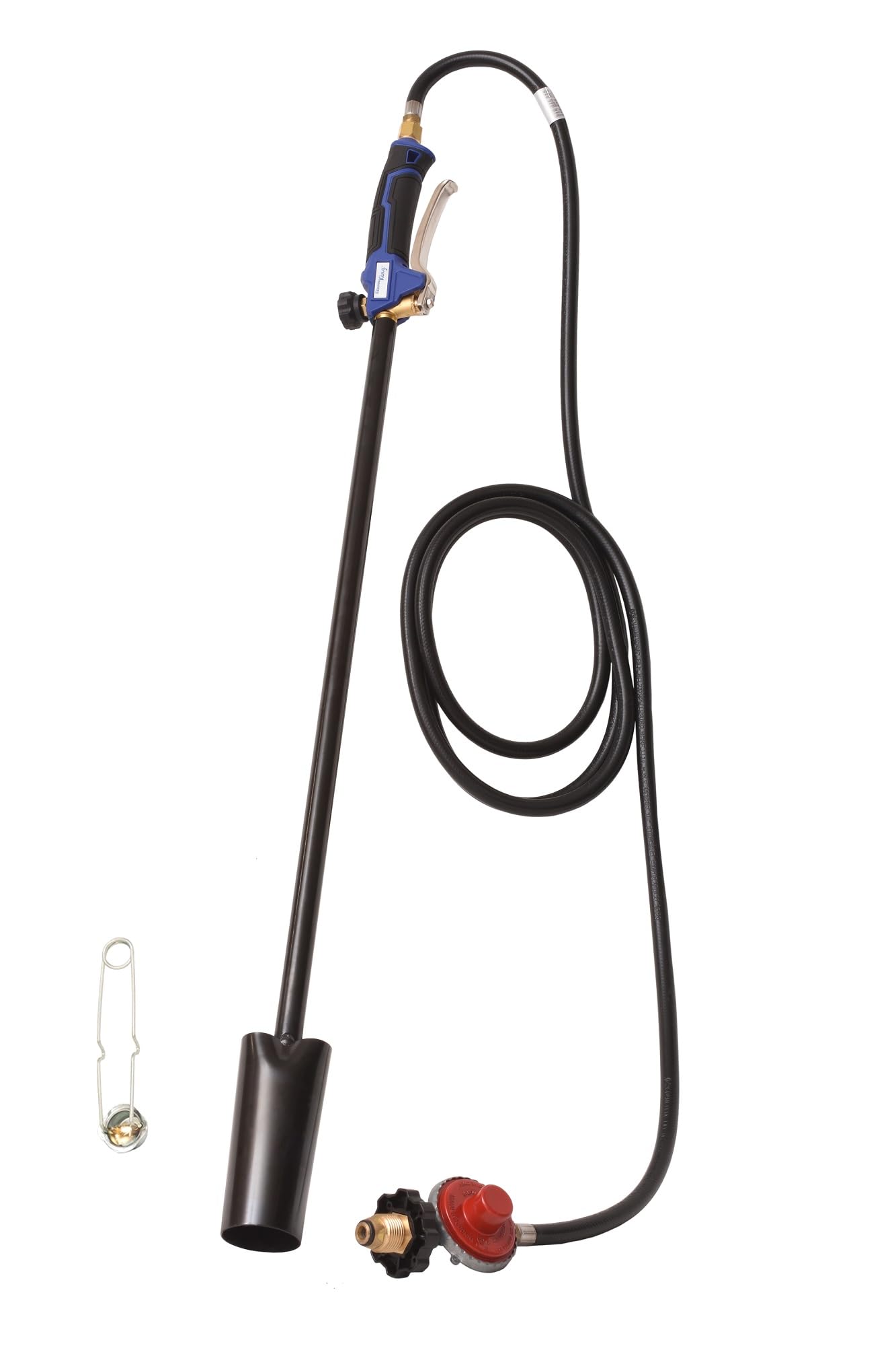 Flame King ergonomic handle and control levers providing comfort and precise control