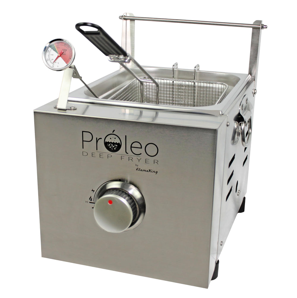 Flame King stainless steel finish detail showing corrosion-resistant durability benefit