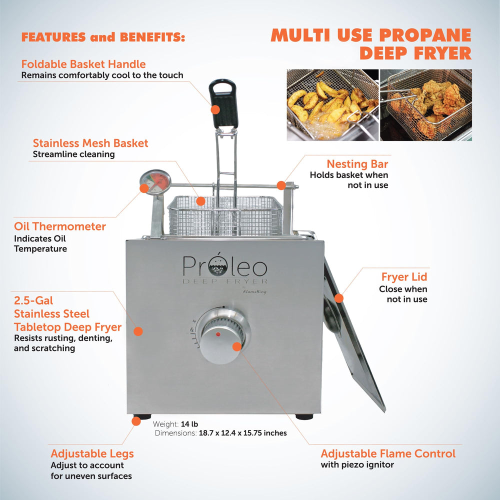Flame King oil thermometer detail for precise temperature monitoring benefit