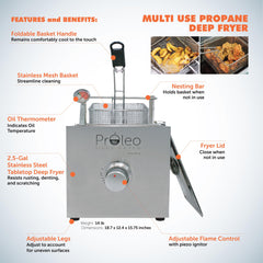 Flame King oil thermometer detail for precise temperature monitoring benefit