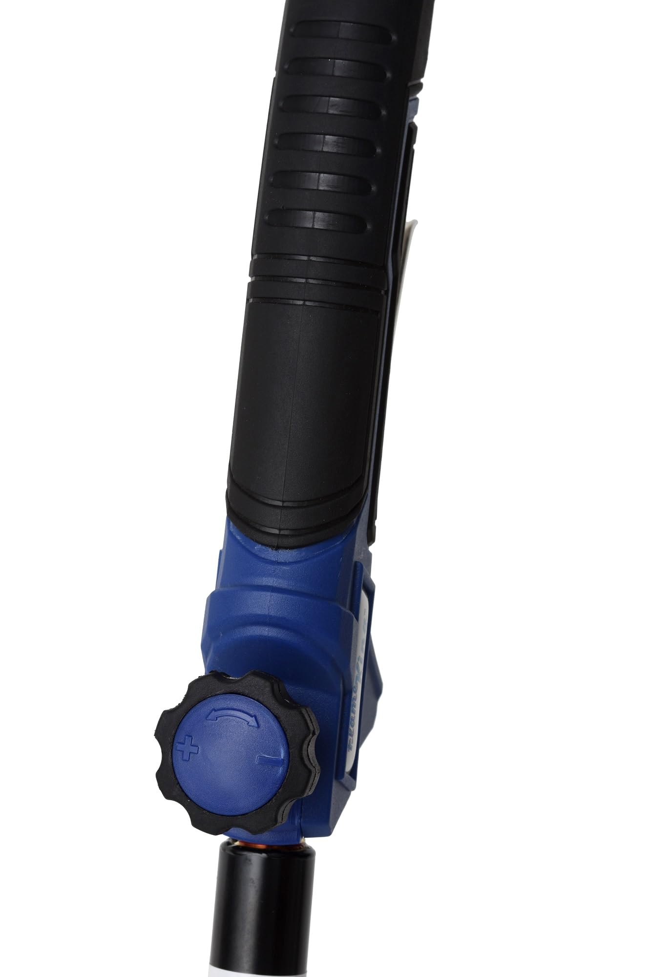 Flame King torch next to propane cylinder showing scale and portability