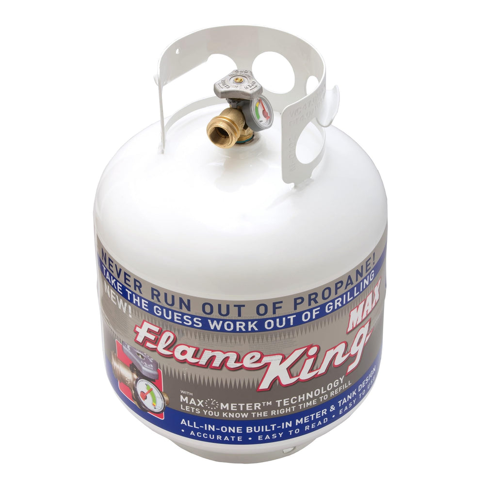 Flame King top handle and protective cap for safe carrying and transport
