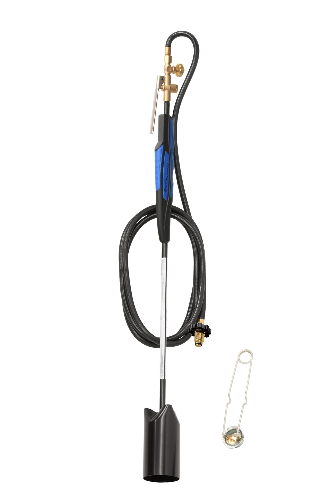 Flame King kit with flint striker and accessories for immediate startup