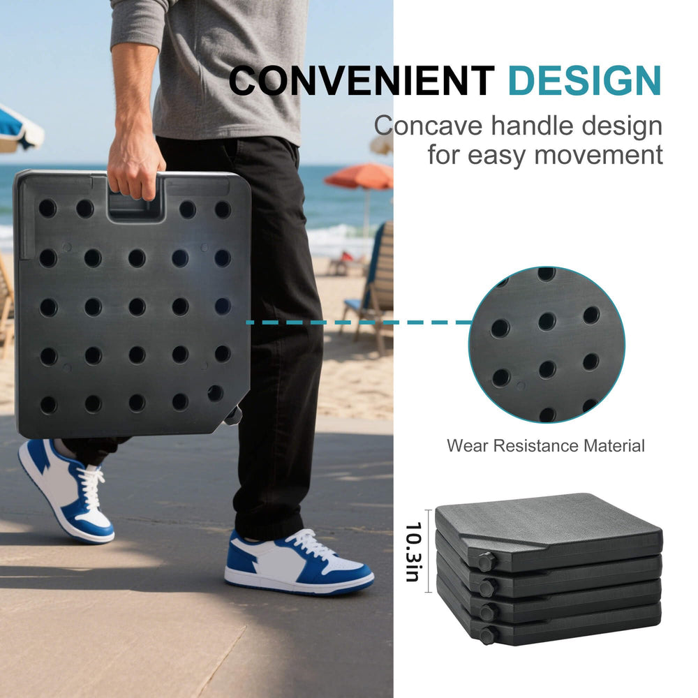 FLAME&SHADE underside nonslip pattern improving grip on deck surfaces