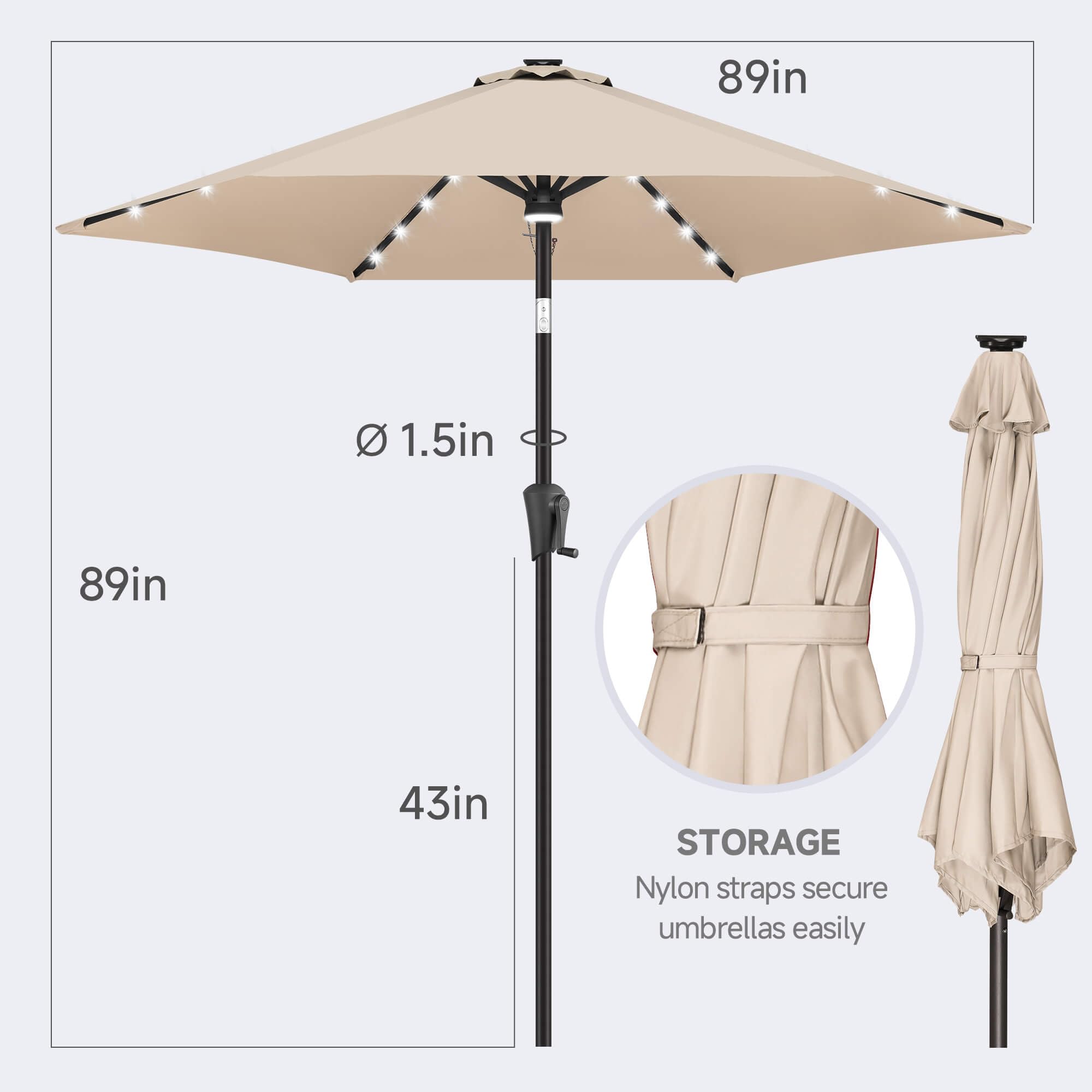 FLAME&SHADE canopy fabric texture waterproof and fade resistant