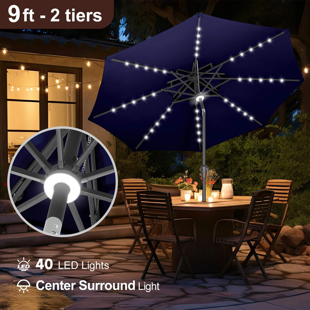 FLAME&SHADE crank and push-button tilt showing easy one-handed adjustment benefit