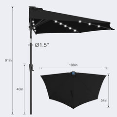 FLAME&SHADE flush-back against a wall demonstrates compact balcony or RV placement