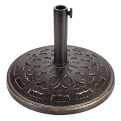 FLAME&SHADE front view bronze base showing stable design and curb appeal
