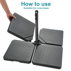 FLAME&SHADE stacked plates profile for compact storage and easy transport