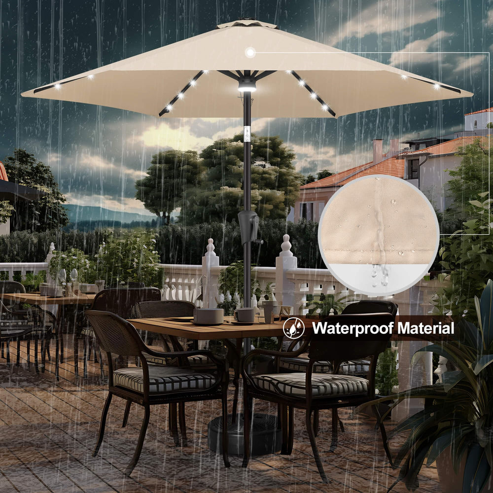 FLAME&SHADE umbrella cover protecting canopy to prolong outdoor lifespan