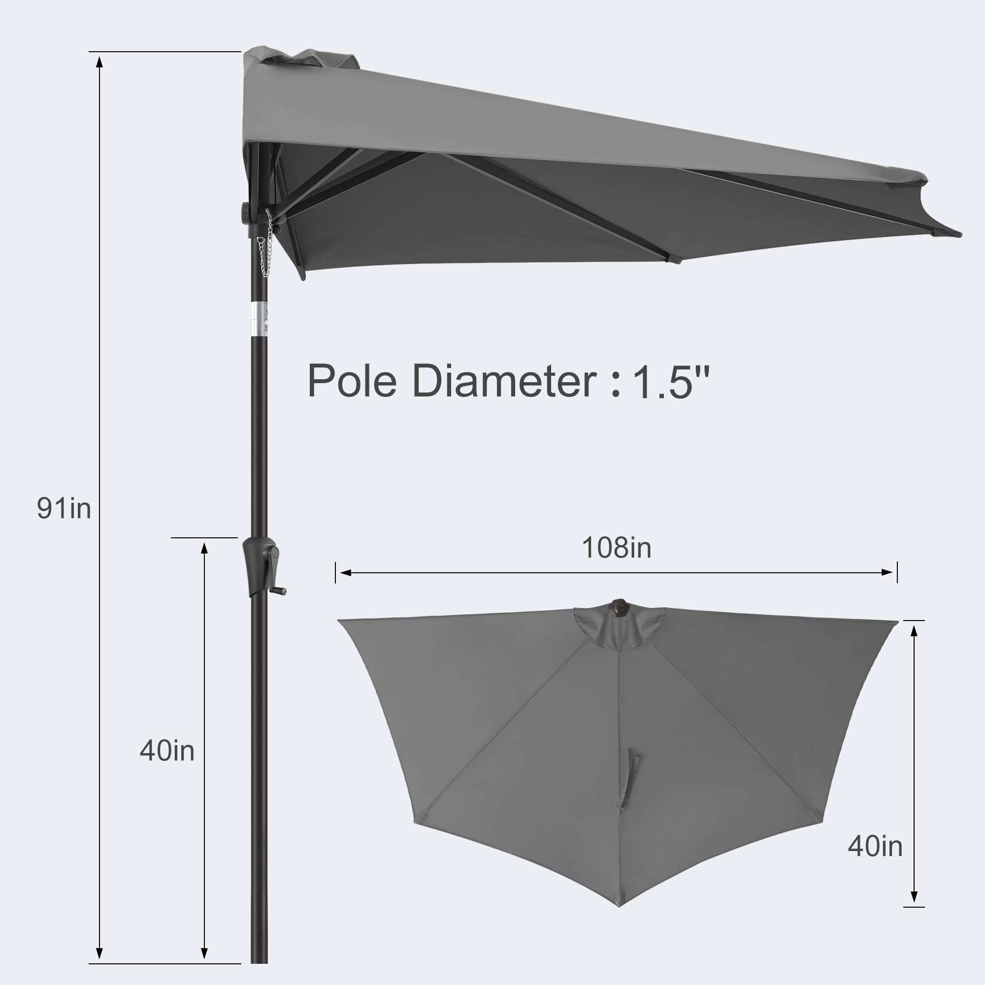 FLAME&SHADE push-button tilt mechanism detail for easy angle control