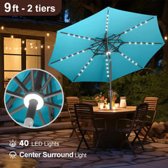 FLAME&SHADE two-tier vented canopy side view promoting airflow and heat reduction