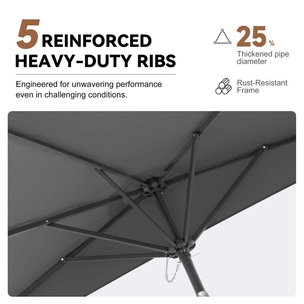 FLAME&SHADE vented canopy top improving airflow and stability