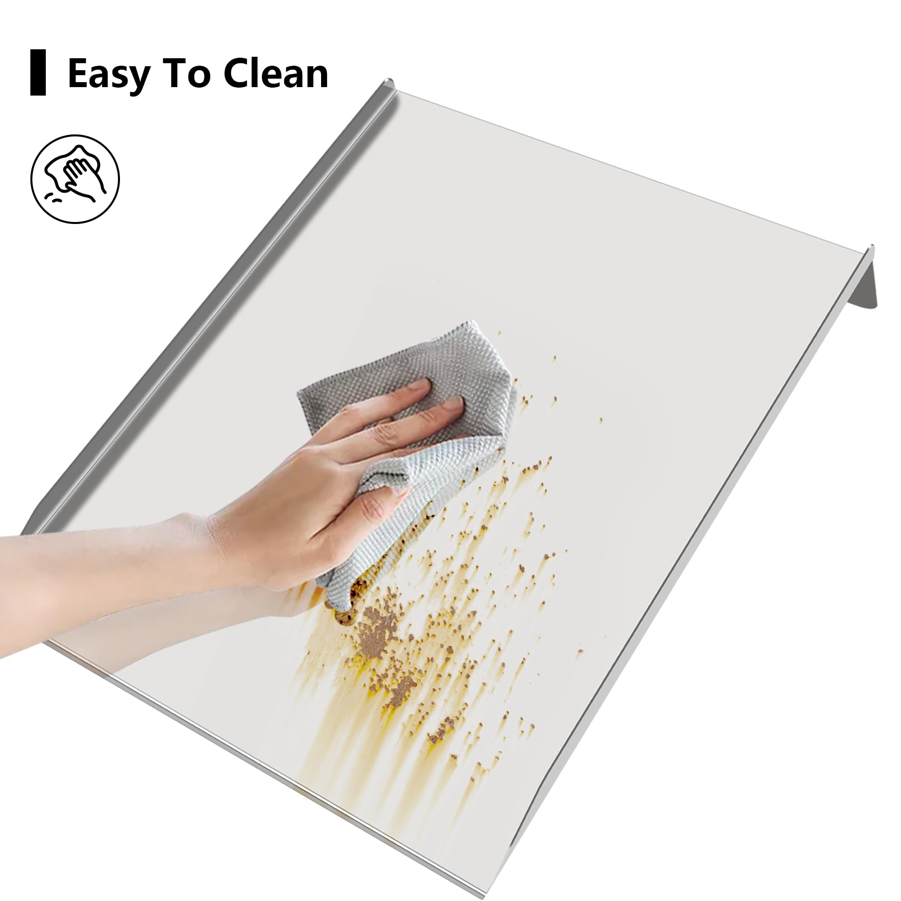 FlameDuty collecting grease efficiently to keep grill cleaner and safer