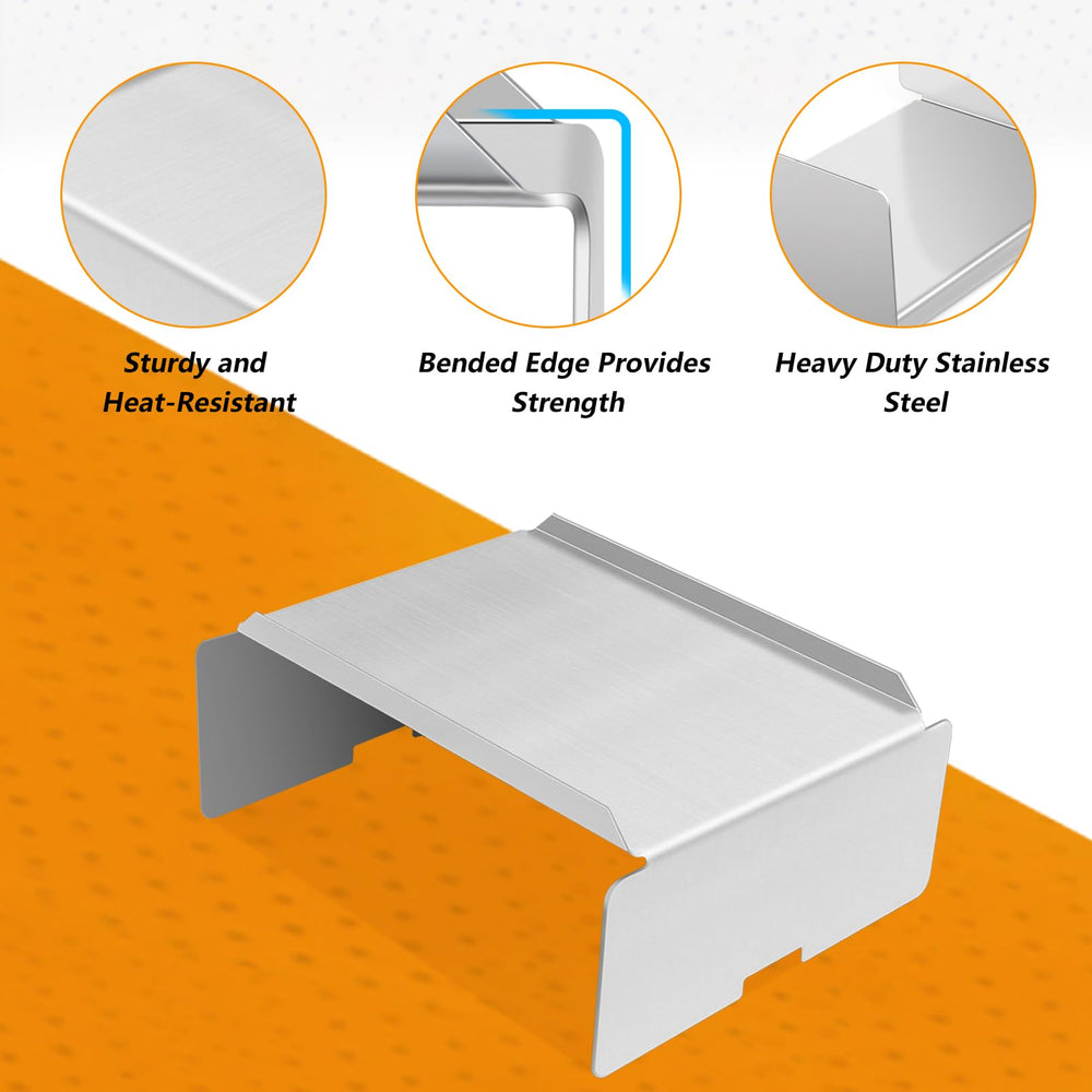 FlameDuty protecting firepot detail illustrating shield function and grill longevity