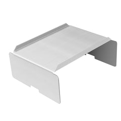 FlameDuty front view of stainless steel baffle showing fit and durable construction benefit