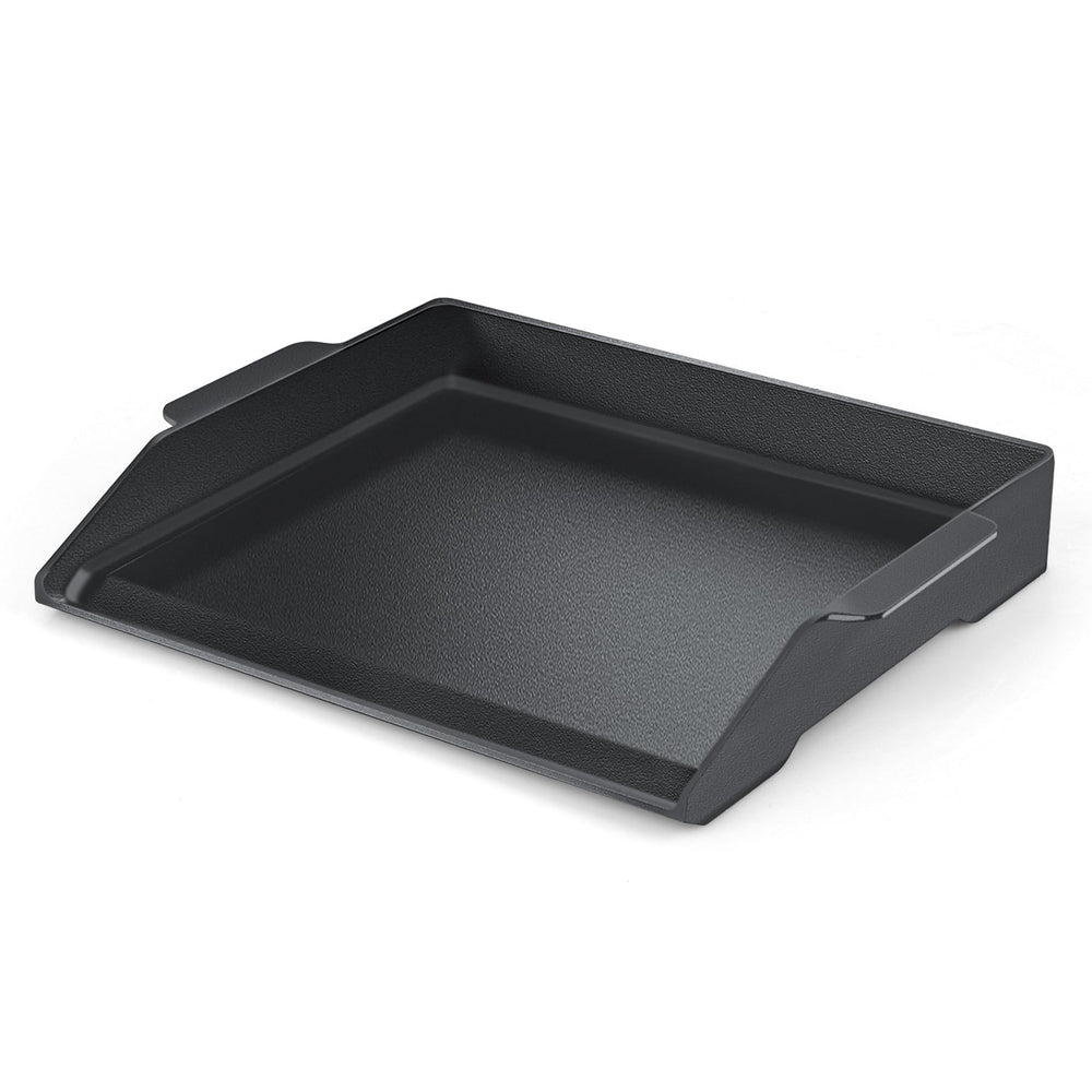 FlameDuty front view showing full griddle and large cooking area for versatility