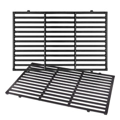 FlameDuty front view of two replacement grates showing fit and finish benefit