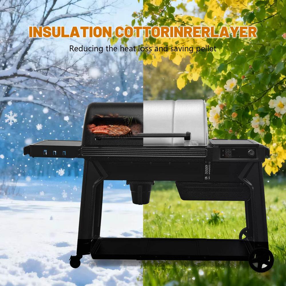 FlameDuty in use during cold weather illustrating more consistent grilling