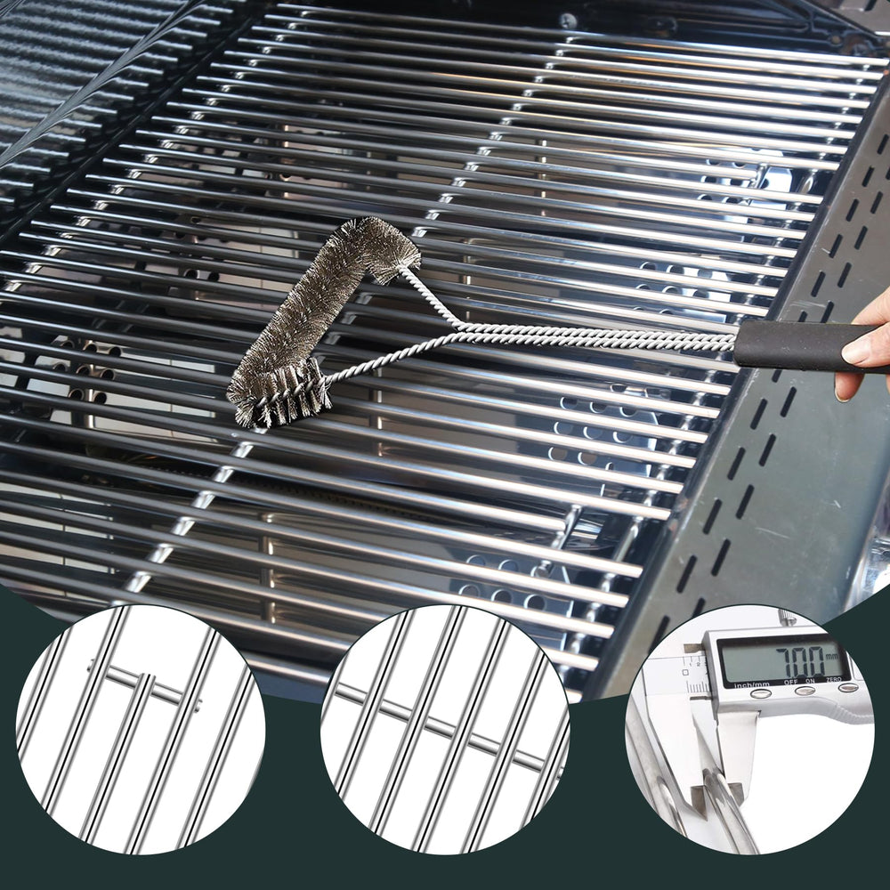 FlameDuty installed kit inside Nexgrill showing restored cooking area and even heat benefit