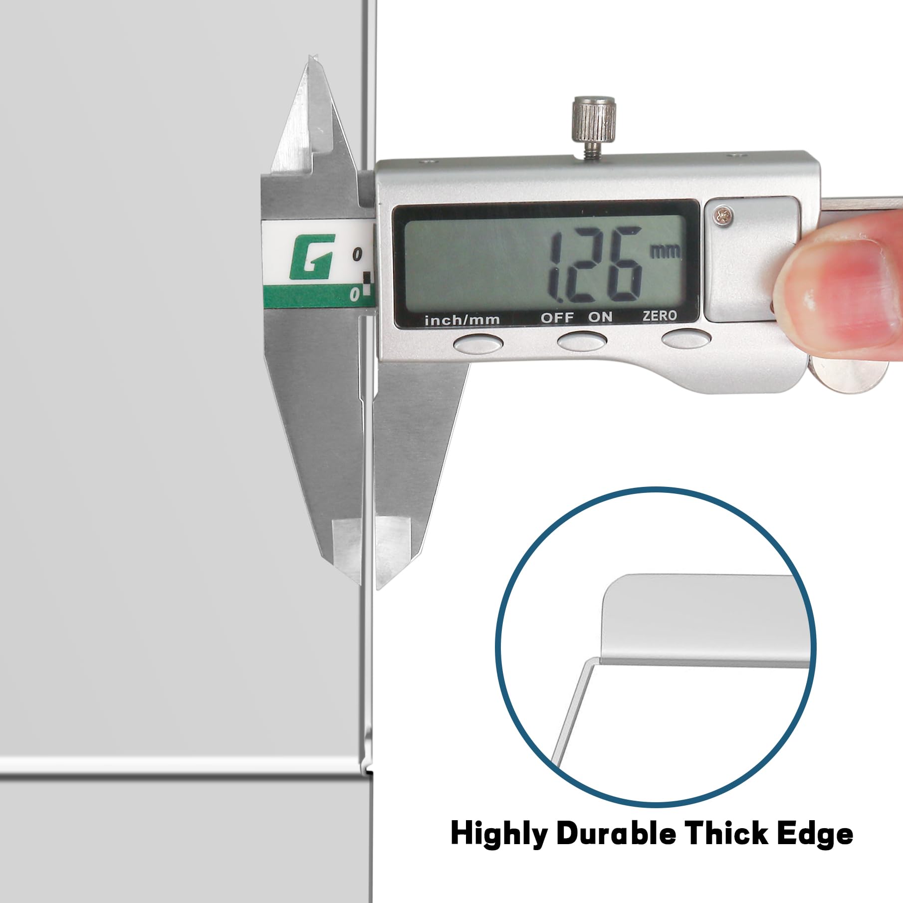 FlameDuty dimensions overlay showing 28.75 by 15.75 inches precise fit benefit