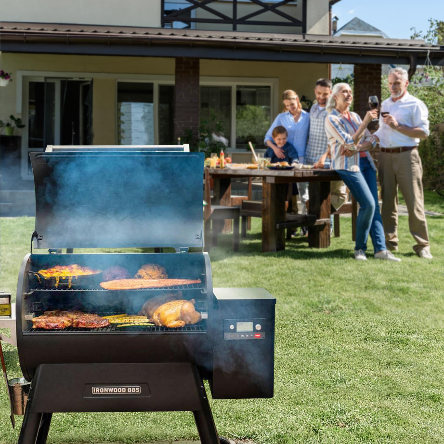 FlameDuty drip tray in use near heat source showing warp-resistant construction
