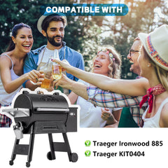 FlameDuty installed in Ironwood 885 grill showing quick drop-in replacement
