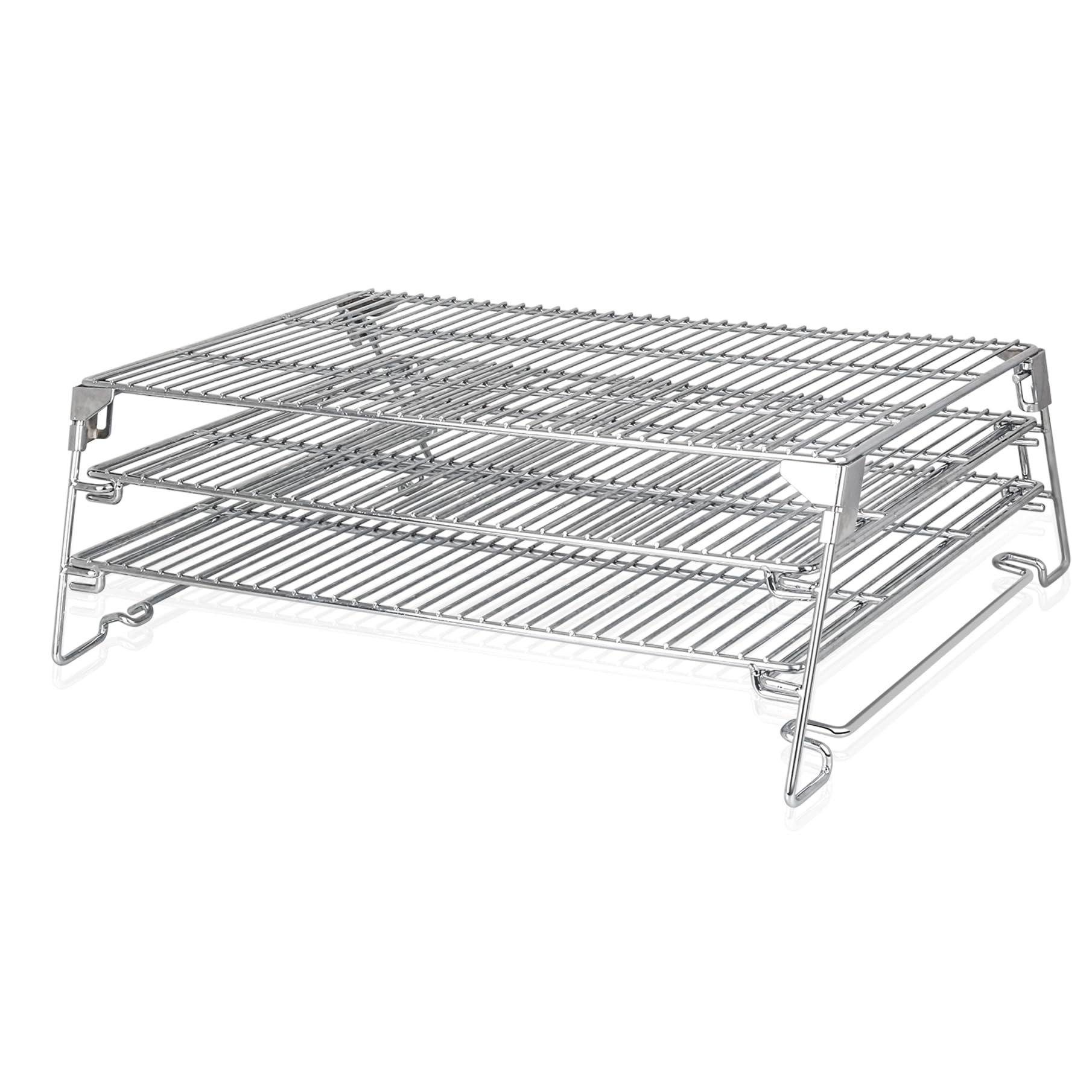 FlameDuty front view of 3-tier jerky rack showing full expansion and extra space