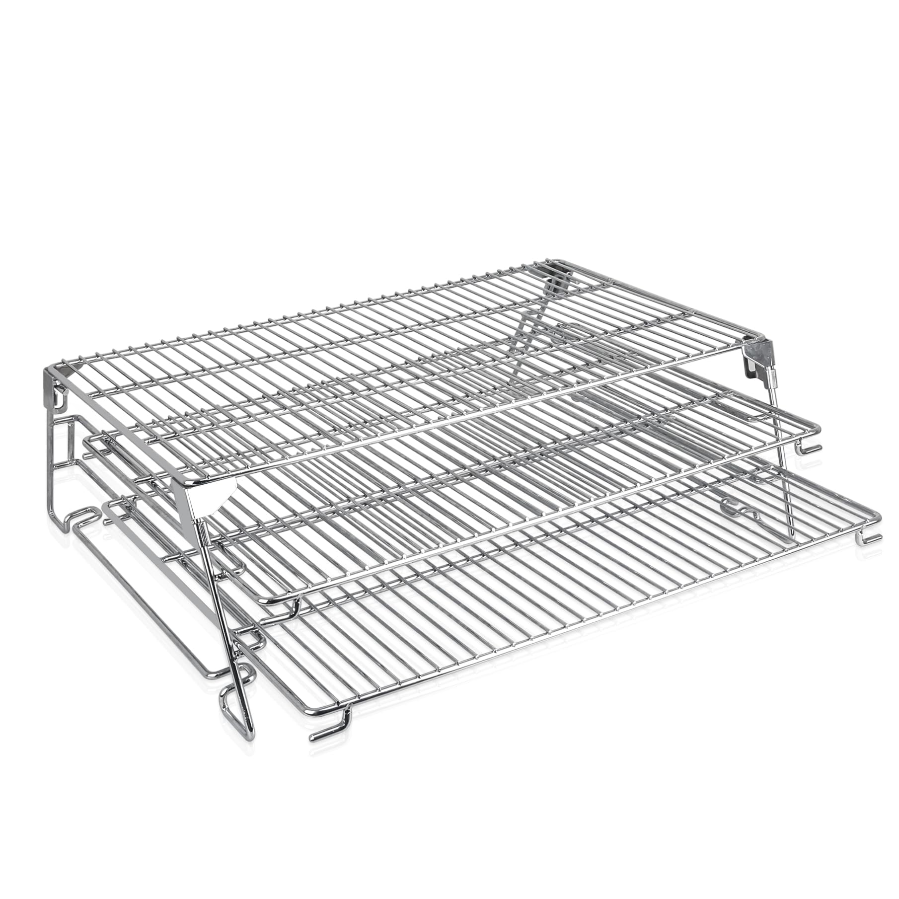 FlameDuty person carrying folded rack highlighting portability and convenience