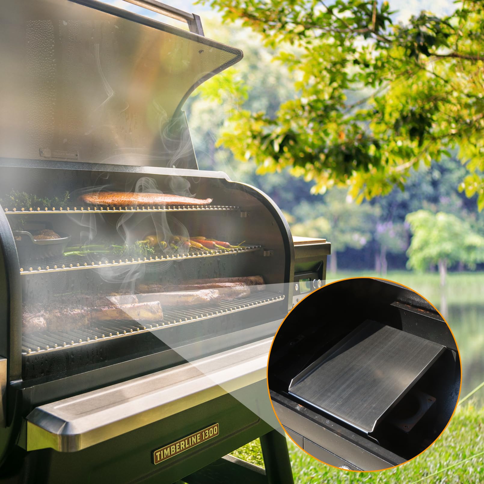 FlameDuty in backyard grill scene showing real-world use and consistent cooking benefit