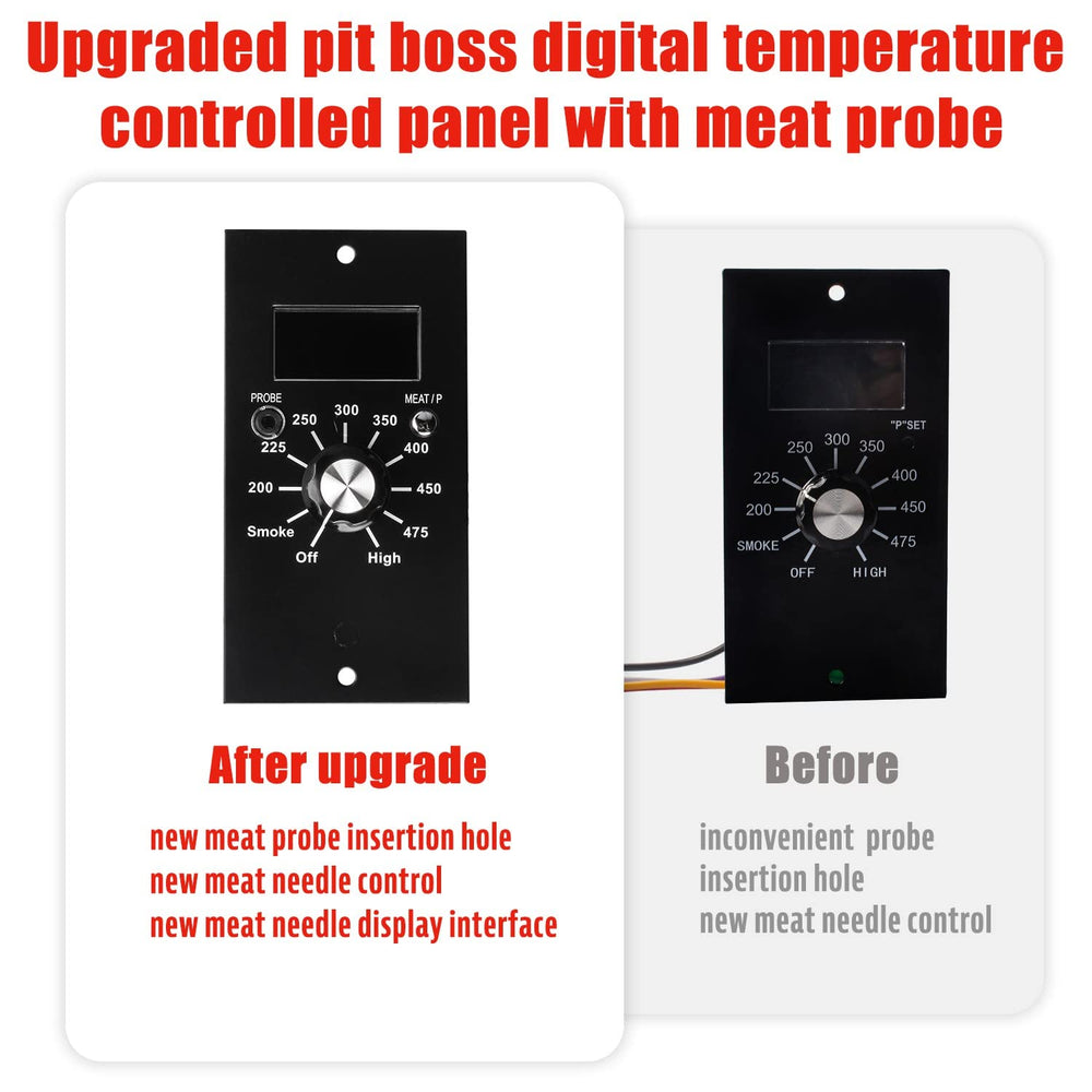 FlameEngine close-up LED display for quick temperature visibility in daylight