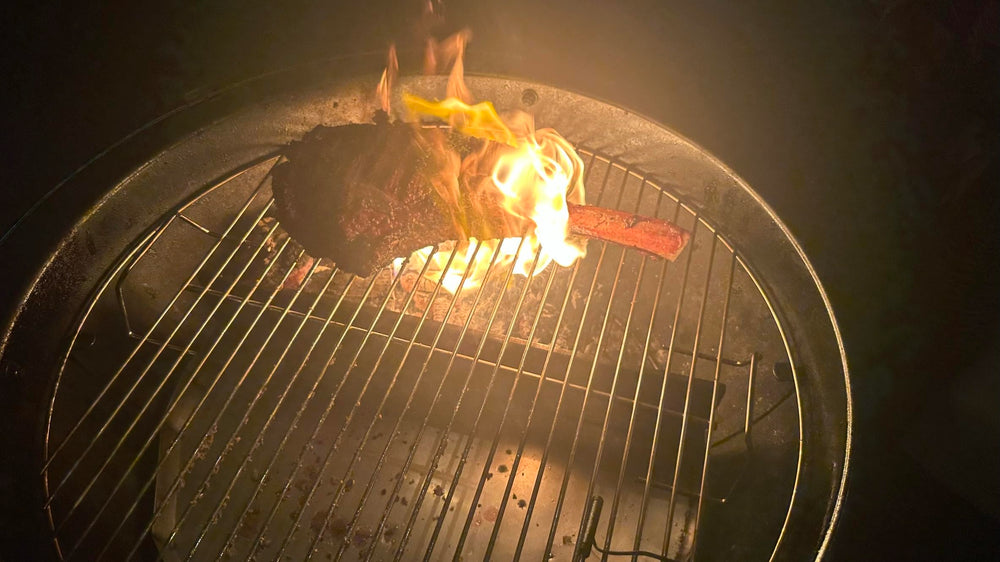 FlameTechGrills drip tray collecting grease for easier cleanup and safer grilling