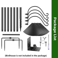 Flanagan shepherd hooks holding multiple feeders for increased capacity
