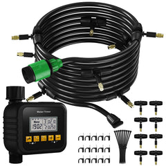 Flapiki timer and nozzles front view showing easy setup benefit