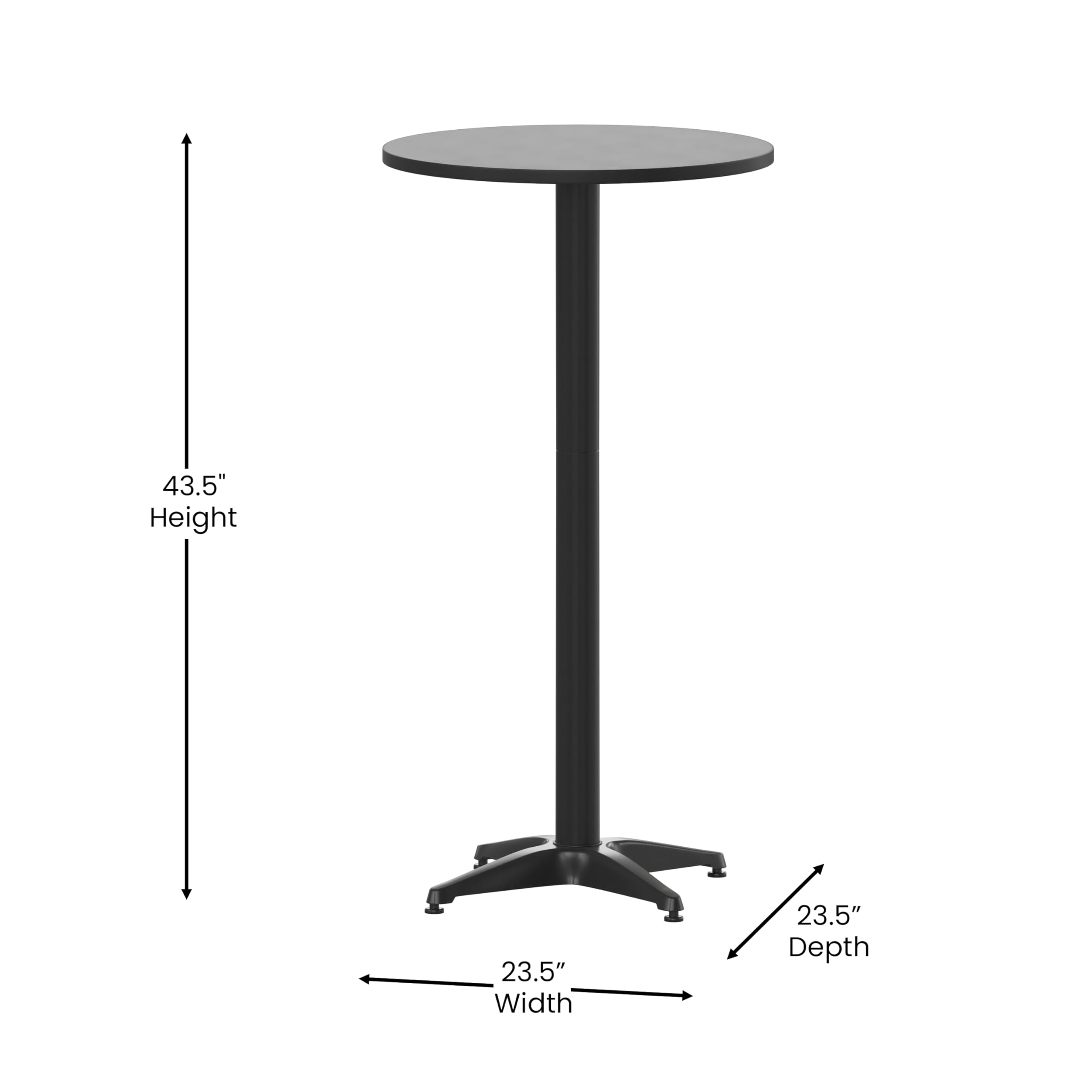 Flash Furniture assembly parts and included tools laid out for quick setup