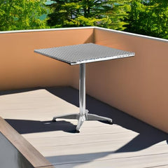 Flash Furniture base and column detail highlighting durable aluminum support