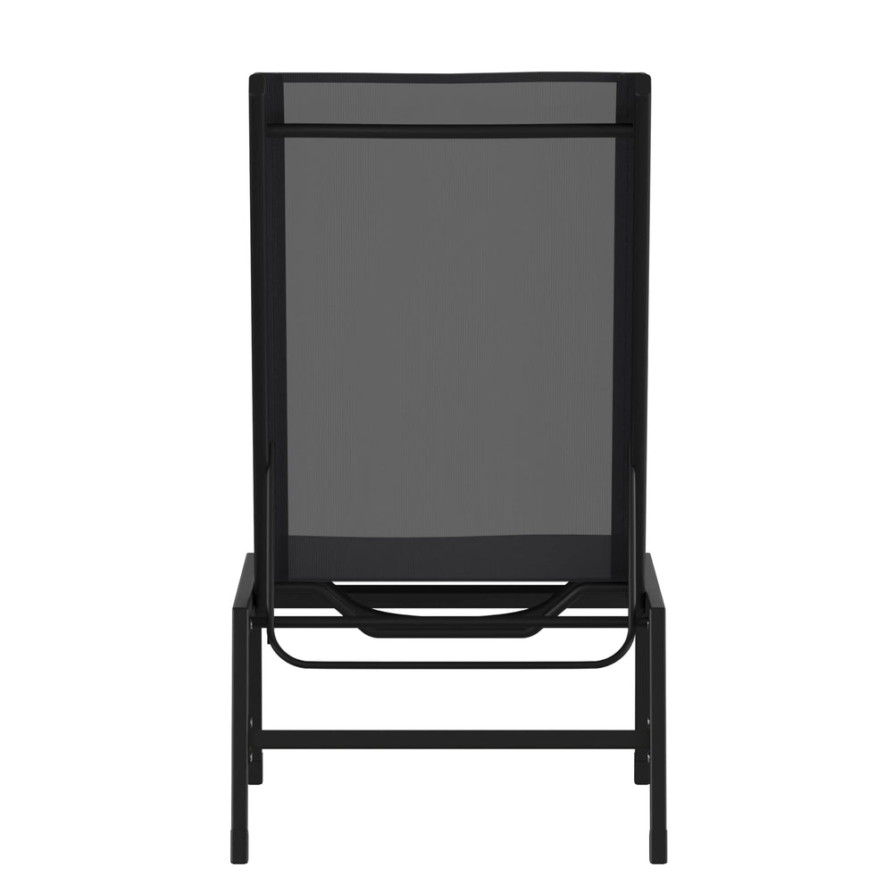 Flash Furniture Brazos product label and measurement tag for clear specifications