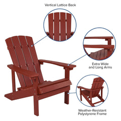 Flash Furniture Charlestown side profile illustrating slanted seat and supportive back