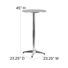 Flash Furniture tabletop flipped up to show storage position and quick-fold advantage